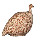 Guinea Fowl - Pintade<br>Red Speckled White